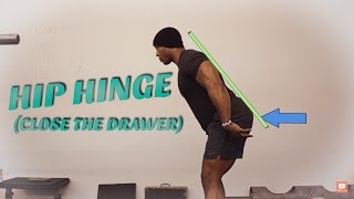 How To Hip Hinge Easiest Cue To Execute It Correctly Powerlifting [upl. by Ahsie785]