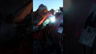 shorts  Vertical Downhand Welding  AMAZING [upl. by Kadner]