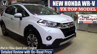 New Honda WRV VX Detailed ReviewOn Road PriceInteriorFeatures  WRV Top Model 2019 [upl. by Ahsinauq290]