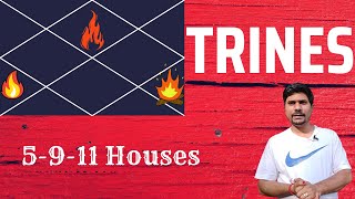 Importance of Trine Houses  Yantras Fire Energy RajYogas VEDIC ASTROLOGY [upl. by Ardnassak453]