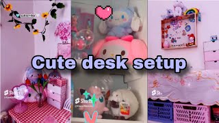 🌸Decorate my table✨️🧸 Kawaii  Aesthetic  table asthetic cute inspiration beautytips decor [upl. by Minta]