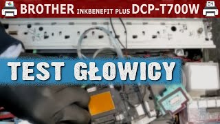 BROTHER INKBENEFIT PLUS DCPT700W 🖨️ Test głowicy lutowy T700W cz 2 [upl. by Enivid]