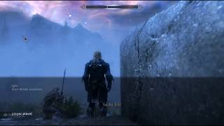 Fun With Skyrim  Spawning Ebony Warrior amp Miraak in Sovngarde while battle with Alduin [upl. by Yelik]