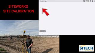 Siteworks Site Calibration Base setup Rover setup Complete Process [upl. by Sparkie991]