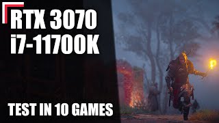 Intel Core i711700K  RTX 3070 — Test in 10 Games 1080p 1440p 4K [upl. by Jeraldine]