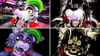 FNAF Security Breach Vs FNAF Help Wanted 2  All Glamrock Roxy Jumpscares [upl. by Keeler]