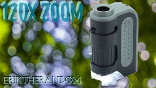 120x zoom Pocket Microscope  Carson Microbrite [upl. by Milburn]