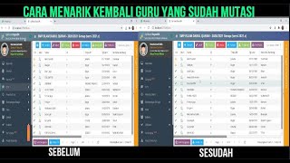 Menarik Kembali Guru MutasiKeluar Ke Dapodik Sekolah Asal [upl. by Kile60]