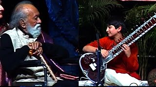 Legend Ravi Shankar Introduces Youngest Disciple Rishab Rikhiram Sharma [upl. by Gora]