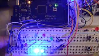 Lauflicht mit Arduino 2 [upl. by Aihsercal]