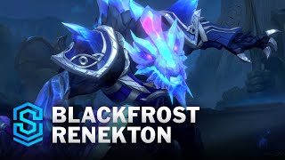 Blackfrost Renekton Wild Rift Skin Spotlight [upl. by Nnylirehs]