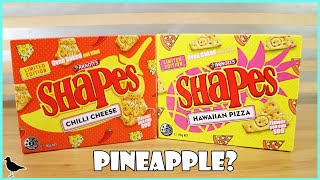 Limited Edition Hawaiian Pizza amp Chilli Cheese Arnotts Shapes Biscuits Food Review  Birdew Reviews [upl. by Bremble781]