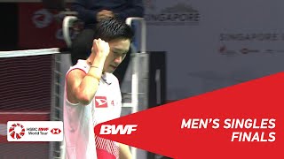 F  MS  Kento MOMOTA JPN 1 vs Anthony Sinisuka GINTING INA 7  BWF 2019 [upl. by Ynnavoig]