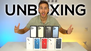 iPhone 13 y iPhone 13 Pro UNBOXING de TODOS los colores 🔥 [upl. by Seaton]