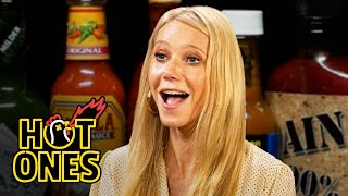 Gwyneth Paltrow Is Full of Regret While Eating Spicy Wings  Hot Ones [upl. by Atinaujnas]