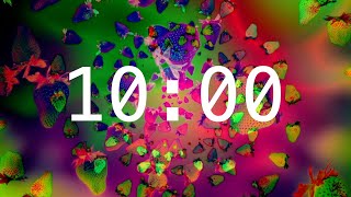 15 Minute Countdown Timer with Alarm  Relaxing Music  Strawberries and Pineapples [upl. by Ysor489]