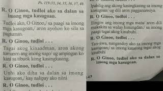 June 26 2024 Responsorial Psalm Cebuano [upl. by Notsle]