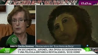 Cecila restauradora del Ecce Homo quotHa habido una repercusión increíble estoy orgullosaquot [upl. by Furey]