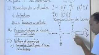 cours seconde  chimie ch3  formule développée de léthanal [upl. by Ellirpa]