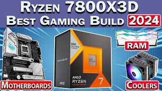 🛑 Best Ryzen 7800X3D Gaming PC Build 2024 🛑 Best RAM Motherboard GPU amp More [upl. by Ysirhc126]