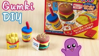 Gumki DIY fast food hamburger  Kutsuwa eraser kit 6 [upl. by Arymat]