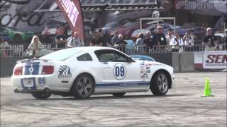 SEMA Las Vegas  Mustang drift ride alongs [upl. by Namyaw]