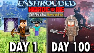 I Survived 100 Days in Enshrouded as a Hardcore Minecraft Youtuber… [upl. by Aicyle]