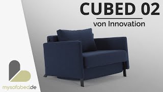 CUBED 02 Schlafsessel 90 mit Armlehnen von Innovation  mysofabedde [upl. by Auburta]