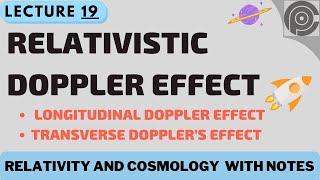 Relativistic Doppler Effect  Longitudinal Doppler Effect  Transverse Doppler’s Effect [upl. by Imehon335]