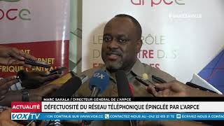 Défectuosité du réseau téléphonique épinglée par lARPCE [upl. by Anairb]