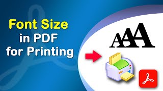 How do I change font size in PDF for printing using Adobe Acrobat Pro DC [upl. by Aleakam562]