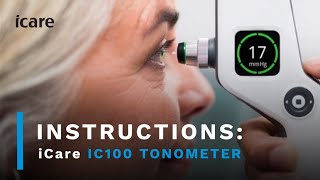 iCare IC100 Tonometer Instruction Video [upl. by Firestone]