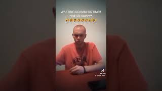 WASTING SCAMMERS TIME 🤣 IM SO HAPPY shorts pov foryou scammer prank viral comedy [upl. by Yuht]