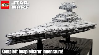 UCS Sternenzerstörer aber mit komplettem Innenraum  LEGO Star Wars MOC Review über 15000 Teile [upl. by Mcgee9]