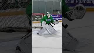 Bauer GSX pads blocker and stick test GoalieGearSnob BauerGSX [upl. by Inahpets]