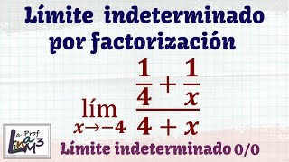 Límite indeterminado con fraccionarios l La Prof Lina M3 [upl. by Jovita]