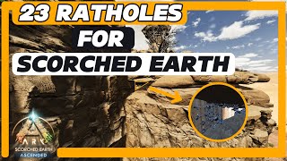 New UnKnown 23 RATHOLES on Scorched Earth  ARK Survival Ascended [upl. by Engel]