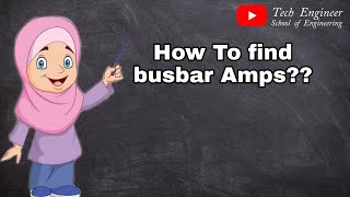 how to find busbar Amps rating  Copper  Aluminum  Silver [upl. by Tatianas]