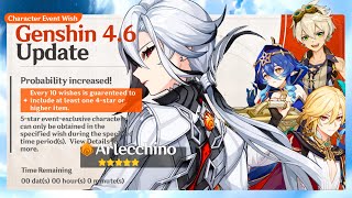 Arlecchino Banner Is CRACKED  Genshin 46 4Star Updates [upl. by Ogren]