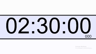 2 hour and 30 minute timer  150 Minute Countdown Timer [upl. by Navonod74]