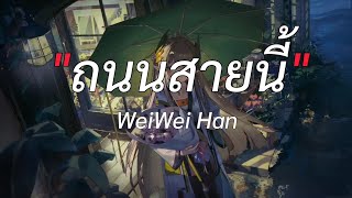 ถนนสายนี้  WeiWei Han  เนื้อเพลง [upl. by Skipp]