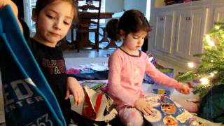 Christmas Morning 2010 with Scarlett amp Ava Part 2 of 3 [upl. by Maud702]