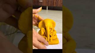 Eco Friendly Ganesh  Ganesh Idol Making at home 🙏🏻 shortsfeed ganeshchaturthi vinayakachavithi [upl. by Attevad758]