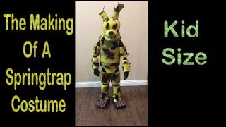 The making of a Springtrap costume for my daughter FNAF Five Nights At Freddys [upl. by Buzzell]