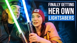 NEW Galaxys Edge Lightsabers Ahsoka Tano amp More  Star Wars Unboxing [upl. by Genevieve289]