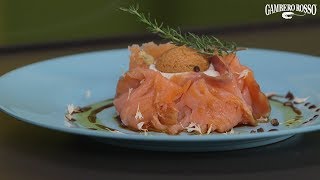 Fagottino di salmone e caprino la ricetta senza glutine di Marcello Ferrarini [upl. by Refeinnej]