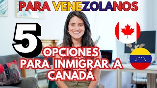 Las mejores opciones para migrar a Canadá para un venezolano [upl. by Akenaj]