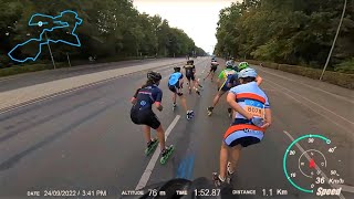 BERLINMARATHON 2022  Inlineskating Block C  11750 h FullRace [upl. by Weslee933]