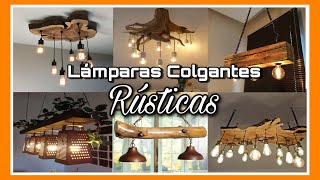 Iluminación Colgantes En Maderas Y Troncos Rústicas [upl. by Clarisa]