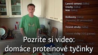 Recept na proteínové tyčinky vyrobené doma [upl. by Ocer]